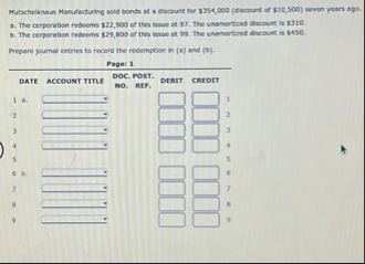 Mutschelknous Monufocturing soid bonds of a
