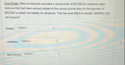 Over / Under: Beta erroneously recorded a normal