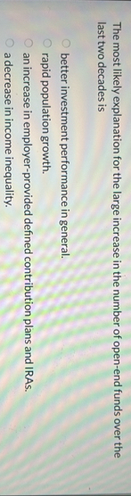 The most likely explanation for the large