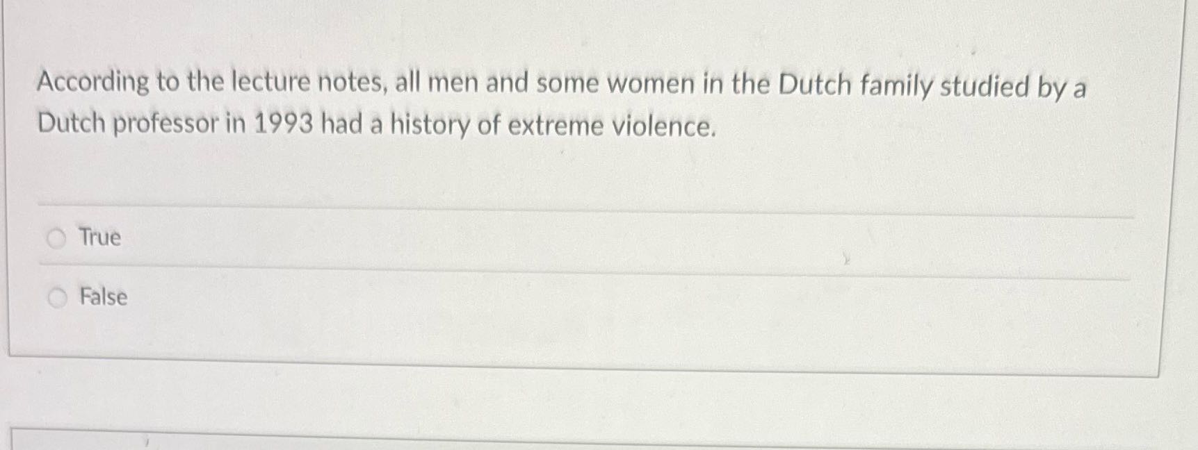 A According to the lecture notes, all men and