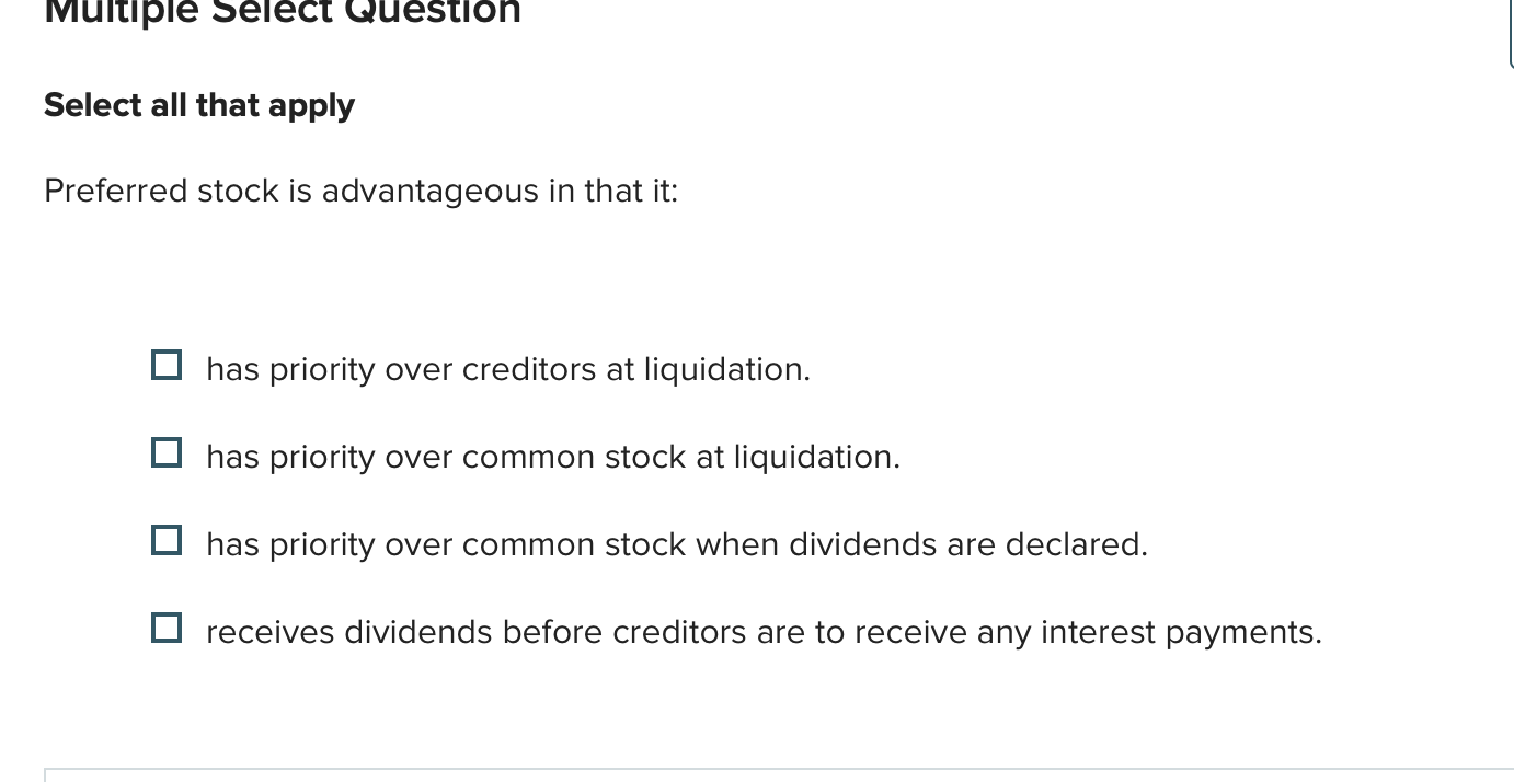 answer this Multiple Select Question Select all