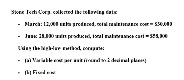 Hello tutor provide correct solution Stone Tech
