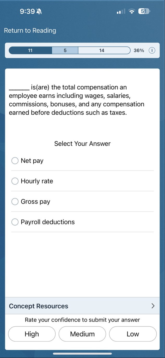 9 : 3 9 5 1 Return to Reading 1 1 5 1 4 3 6 % is