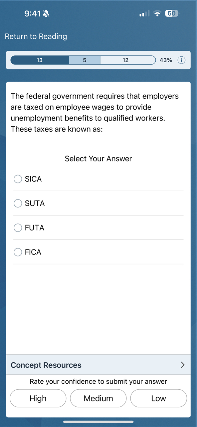 9 : 4 1 5 0 Return to Reading The federal