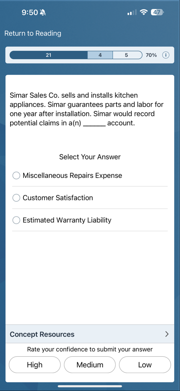 9 : 5 0 4 7 Return to Reading Simar Sales Co .