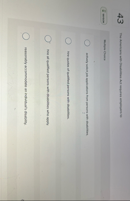 4 3 The Americans with Disabilities Act requires