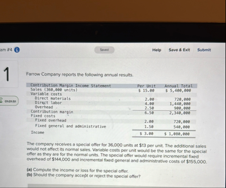 am 1 4 1 Help Save 8 Exit Submit 1 0 1 0 4 5 4