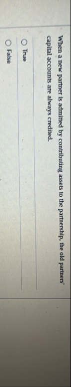 When a new partner is admitted by contributing