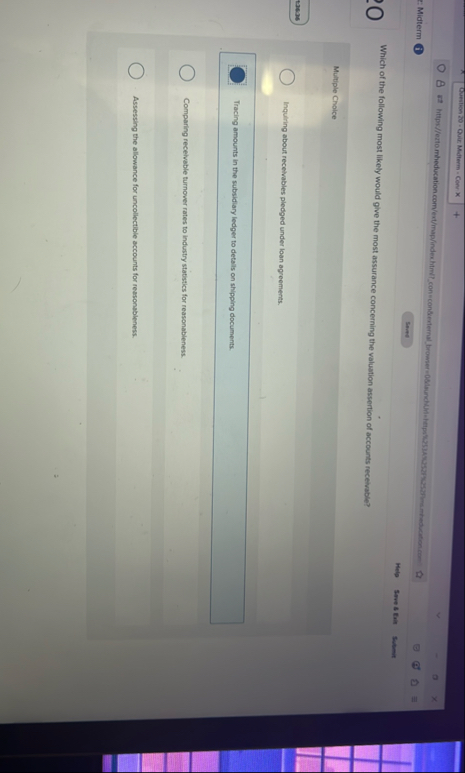 Ousstion 2 0 - Quir. Mdterm - Con X : Midterm ( i