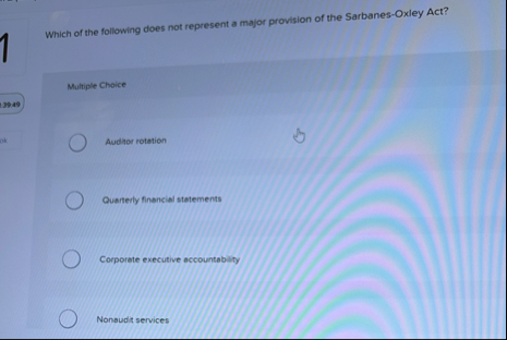 Which of the following does not represent a major