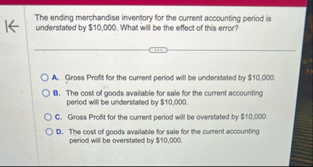 The ending merchandise inventory for the current