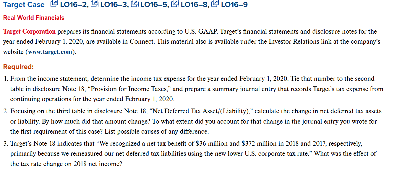 Target Case LO 1 6 - 2 , LO 1 6 - 3 , LO 1 6 - 5