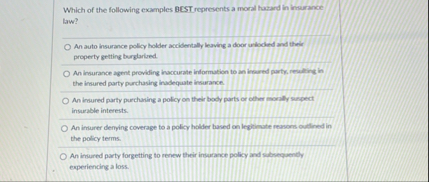 Which of the following examples BCST represents a