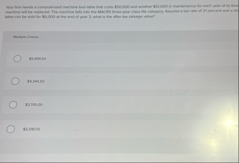 Your firm needs a computerized machine tool lathe