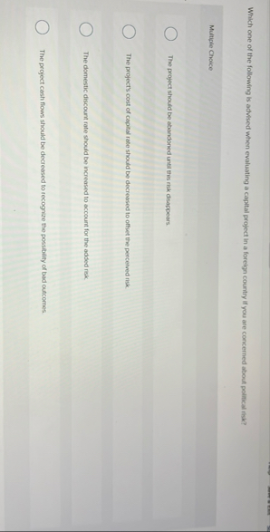 Which one of the following is advised when