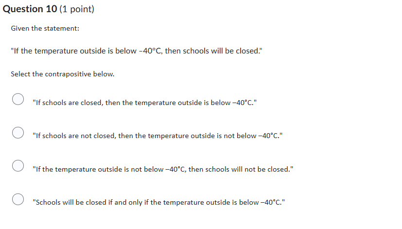 pls ans Question 10 (1 point) Given the