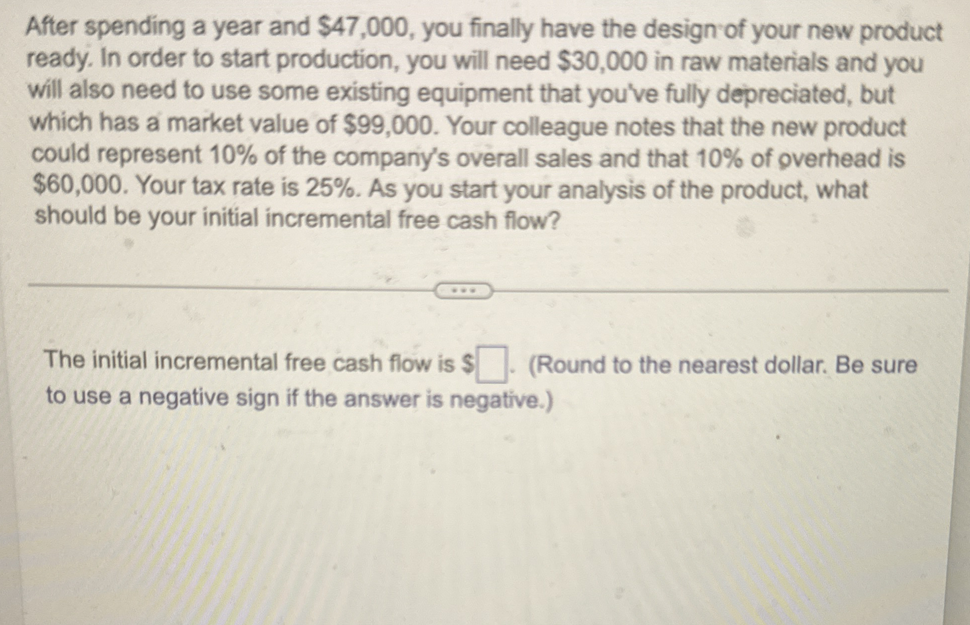 After spending a year and $ 4 7 , 0 0 0 , you