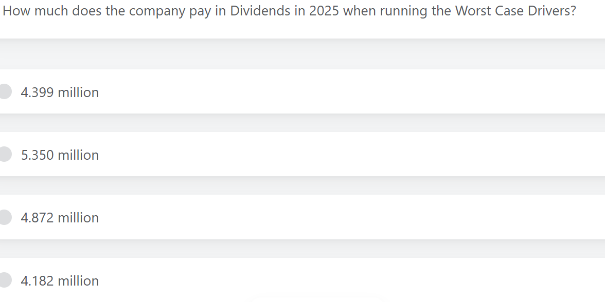 How much does the company pay in Dividends in 2 0
