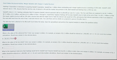 1 1 5 Merger Valuation with Change in Capital