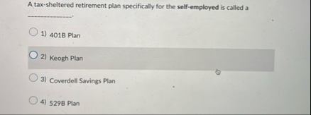 A tax - sheltered retirement plan specifically