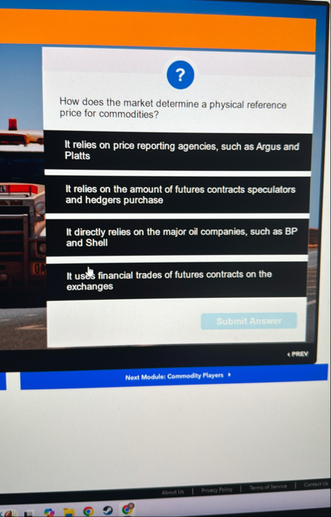 How does the market determine a physical