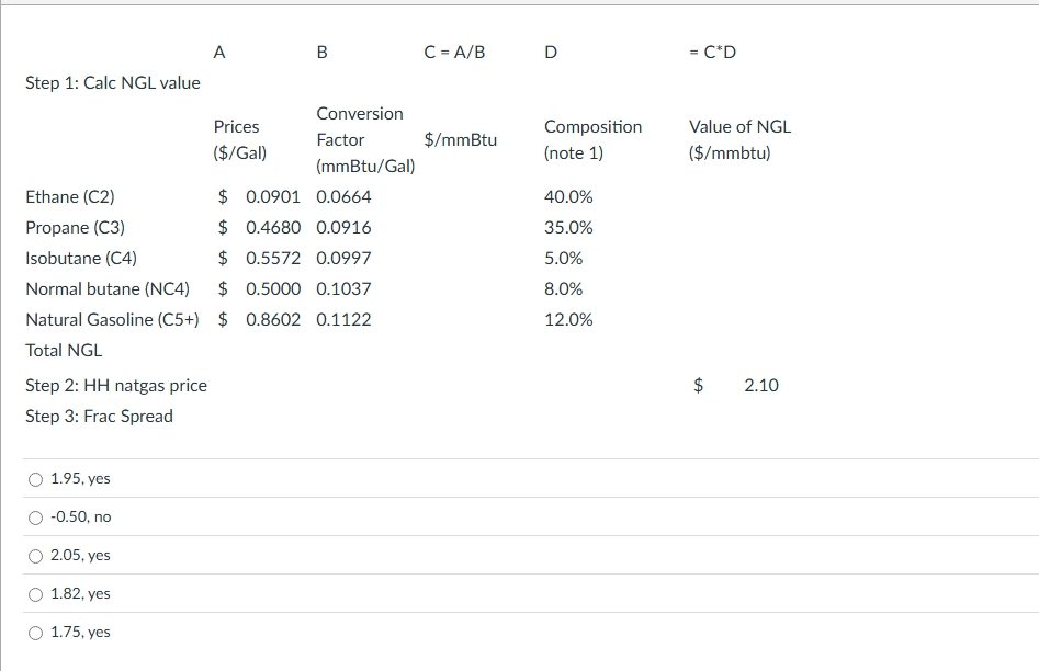 A B C = ( A ) / ( B ) D = C ^ ( * ) D Step 1 :