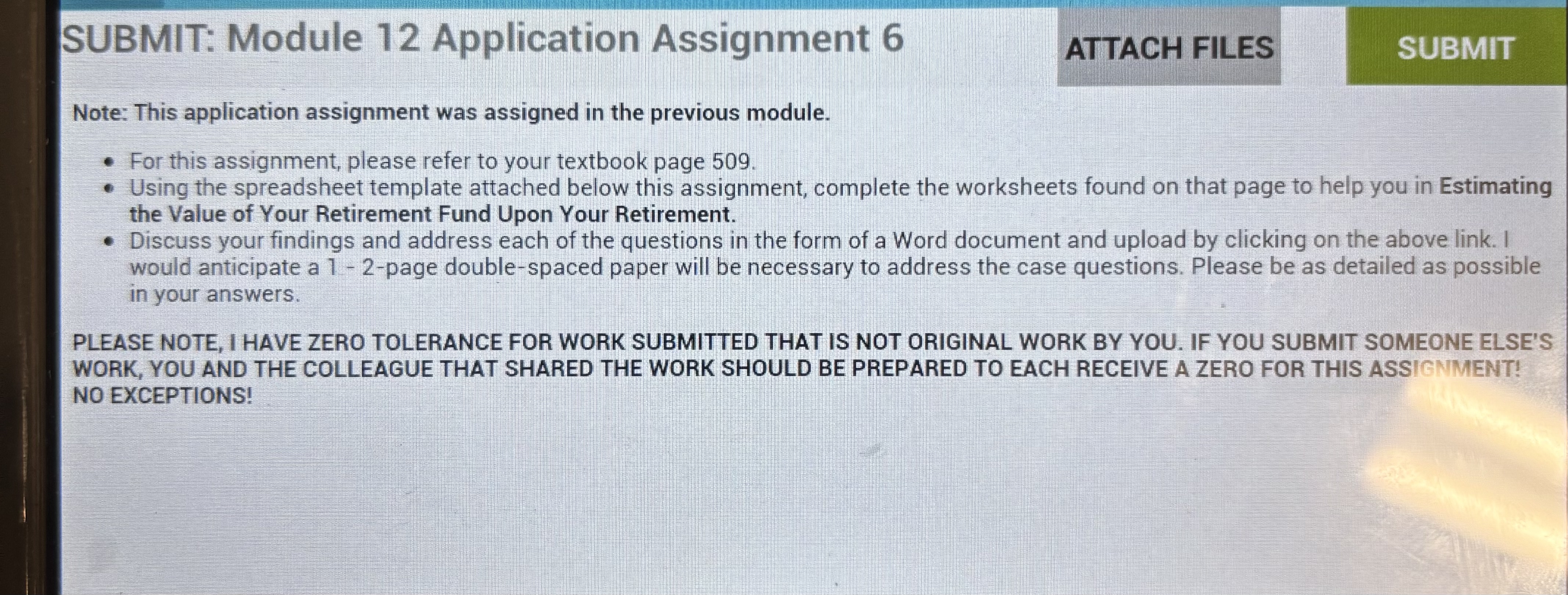 NAME DATE BUILDING YOUR OWN FINANCIAL PLAN: