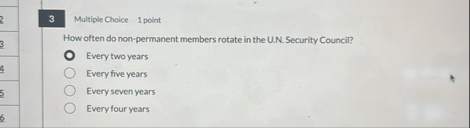 3 Multiple Choice 1 point How often do non -