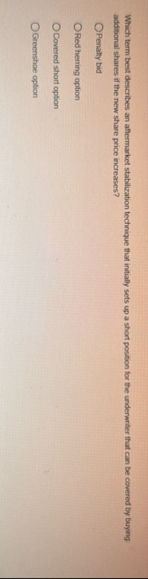 Which term best describes an affermarket