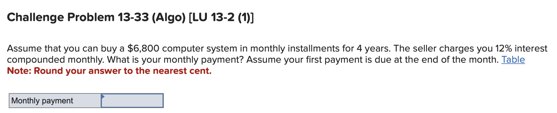 Challenge Problem 1 3 - 3 3 ( Algo ) [ LU 1 3 - 2