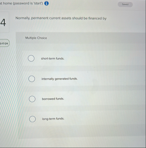 at home ( password is 'start' ) Normally,