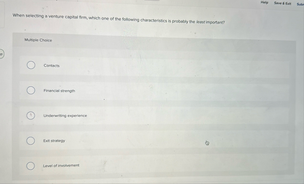 Help Save 8 Exit Sube When selecting a venture