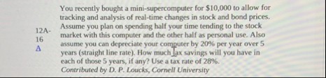 You recently bought a mini - supercomputer for $