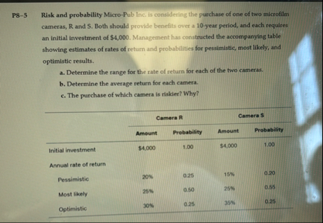 P 8 - 5 Risk and probability Micro - Pub lnc . is
