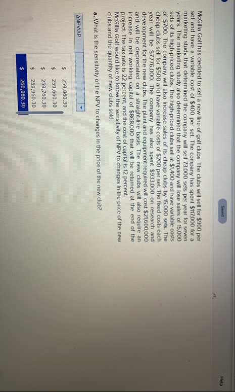 Mc Gills Golf has decided to sell a new line of