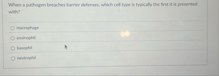 When a pathogen breaches barrier defenses, which
