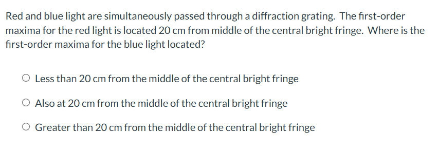 ans Red and blue light are simultaneously passed