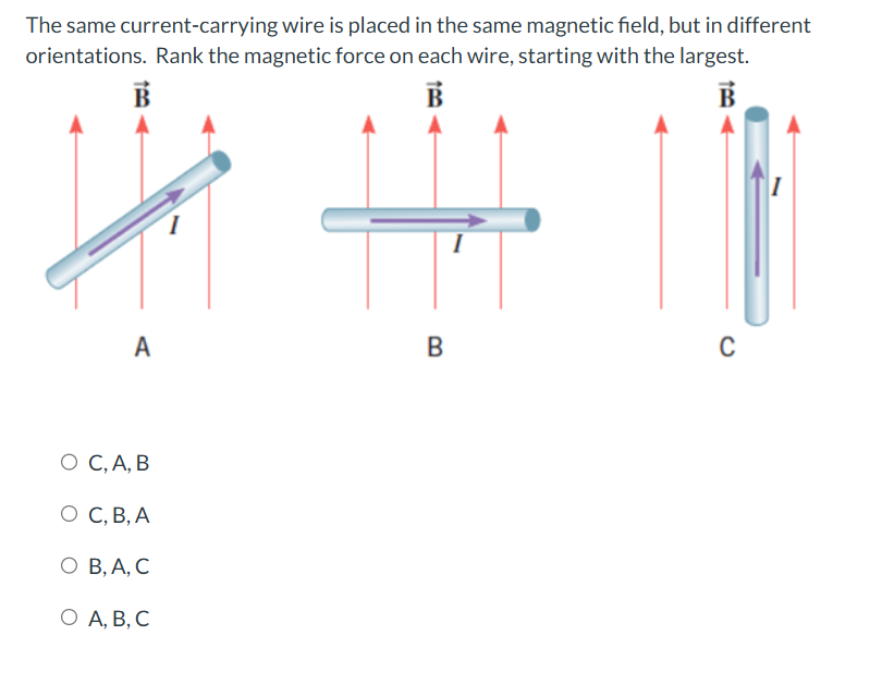 ans The same current-carrying wire is placed in