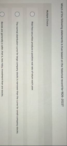 Which of the following statements is true based