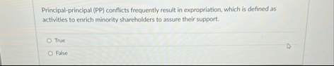 Principal - principal ( PP ) conflicts frequently