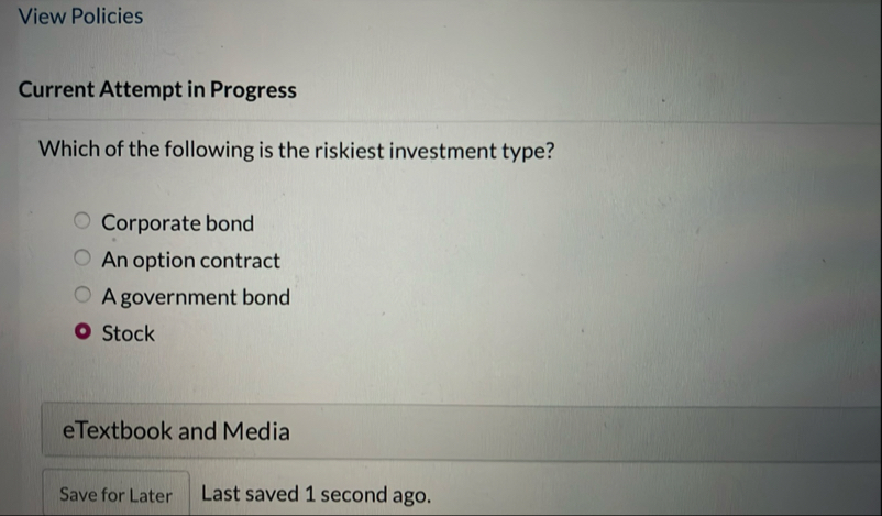 View Policies Current Attempt in Progress Which