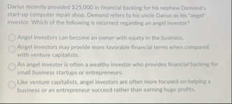 Darlus recently provided $ 2 5 , 0 0 0 in