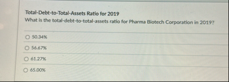 Total - Debt - to - Total - Assets Ratio for 2 0