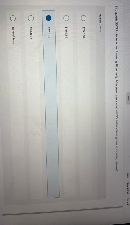 Seved Help Save 8 Exit Submit Eli deposits $ 6 ,