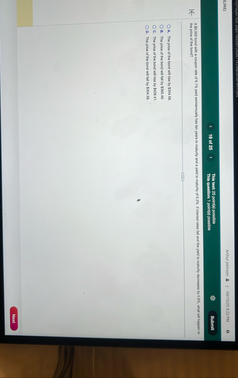 Arthur johnson 0 4 / 1 9 / 2 5 9 2 2 PM LINE ) 1