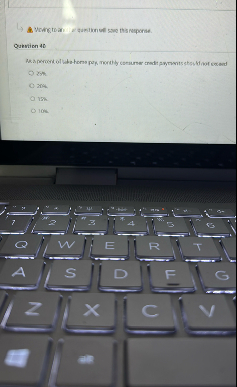 Moving to anc her question will save this