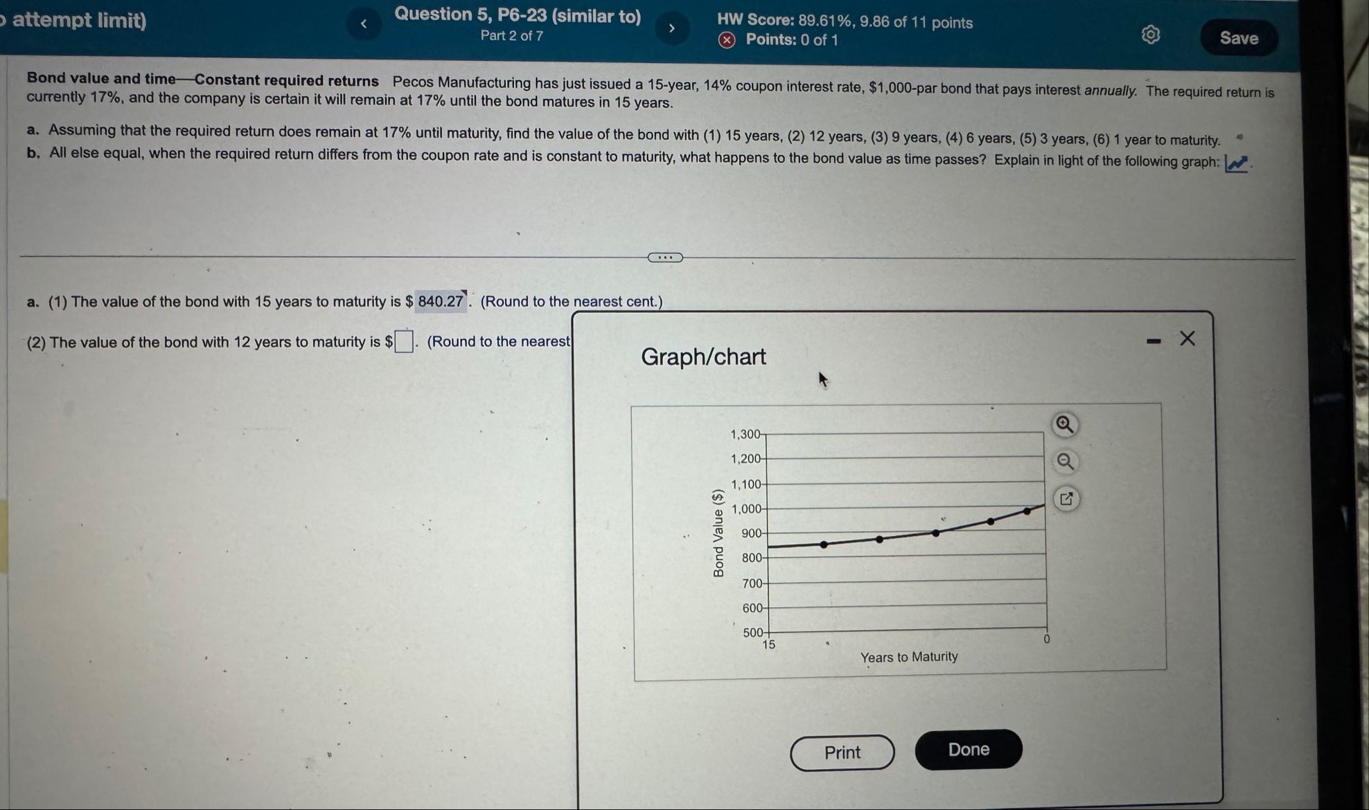 attempt limit ) Question 5 , P 6 - 2 3 ( similar