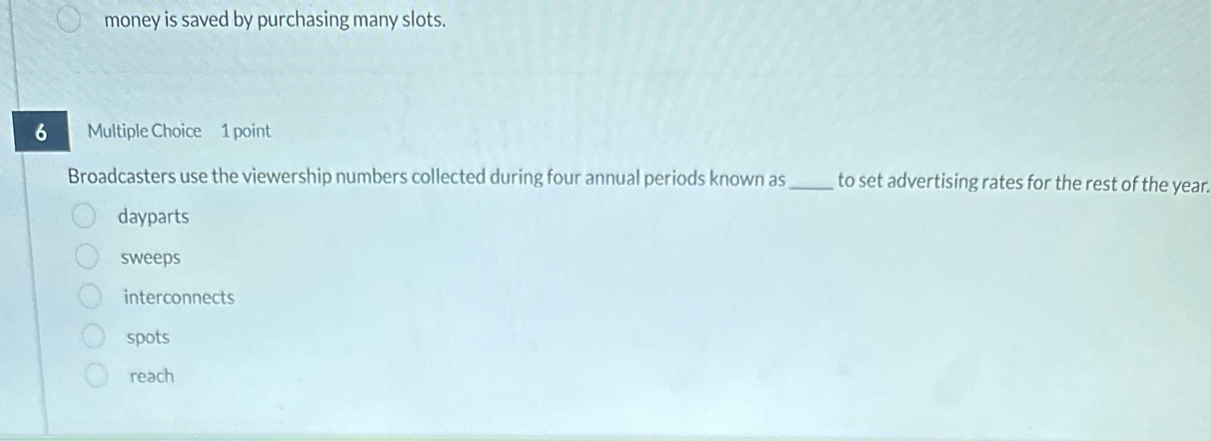 money is saved by purchasing many slots. Multiple