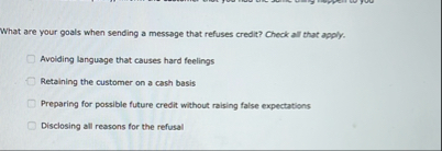 What are your goals when sending a message that