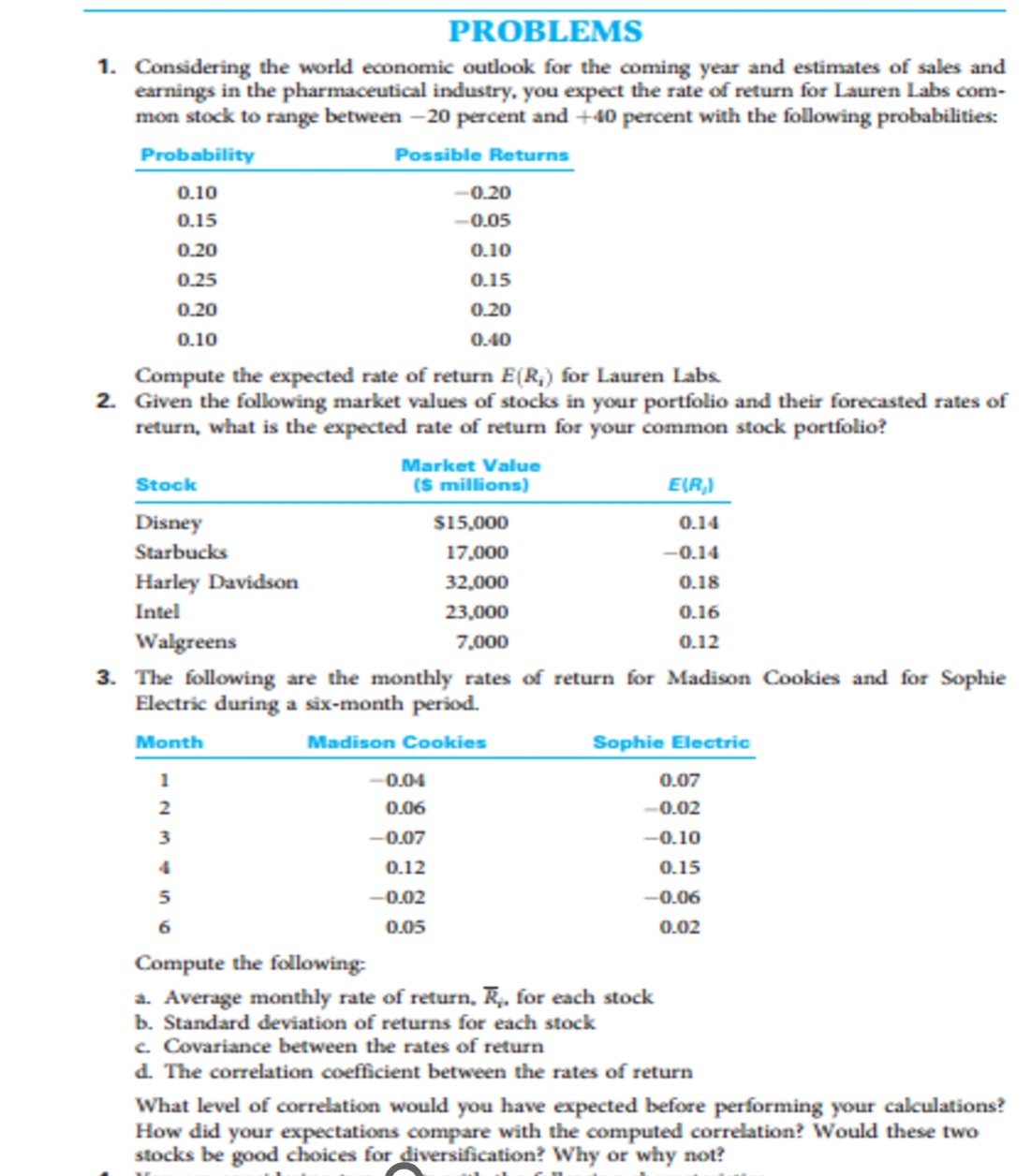 PROBLEMS 1 . Considering the world economic